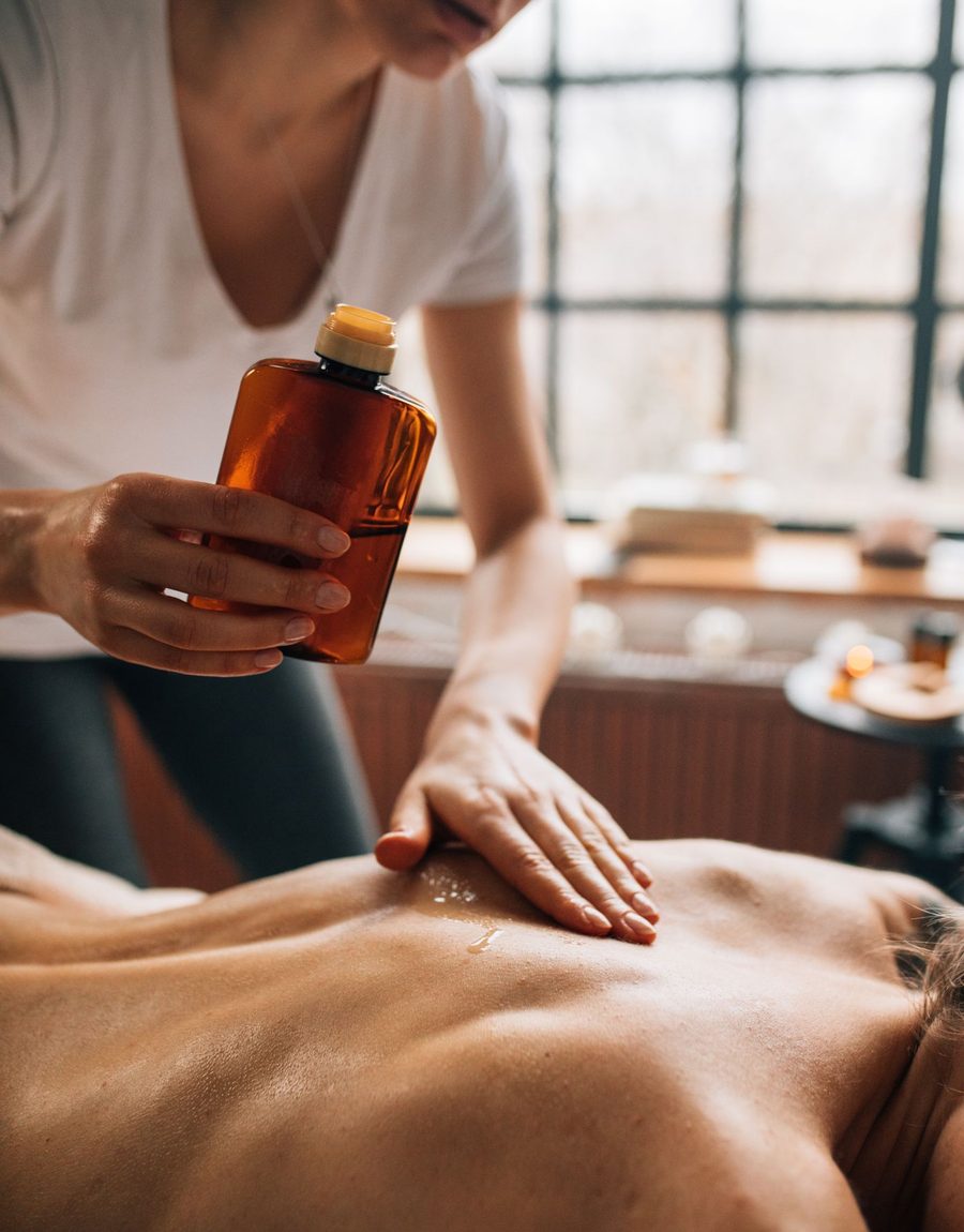 Body exfoliation and chocolate therapy